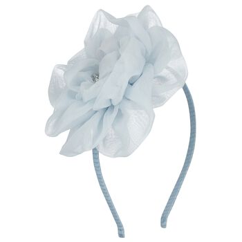 Girls Blue Flower Headband