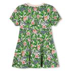 Girls Green Floral Dress, 1, hi-res