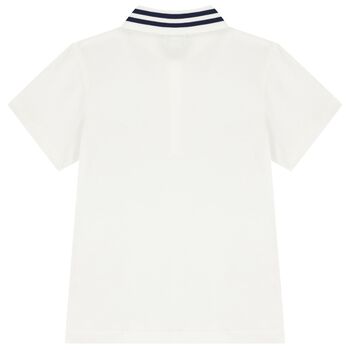 Boys Ivory Logo Polo Shirt