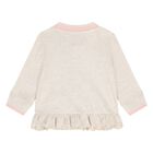 Baby Girls Beige Logo Tracksuit ( 3 Piece ), 1, hi-res
