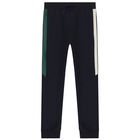 Boys Navy & Green Logo Tracksuit, 1, hi-res