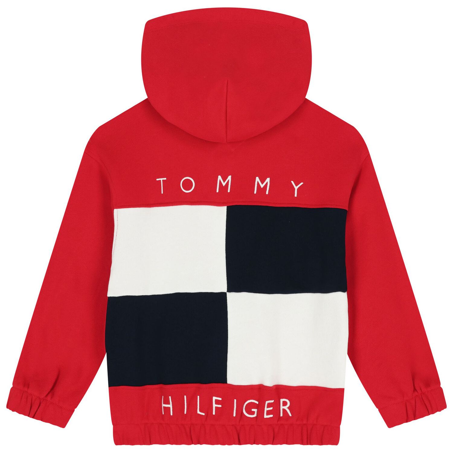 Boys Red Logo Zip Up Top, 1, hi-res