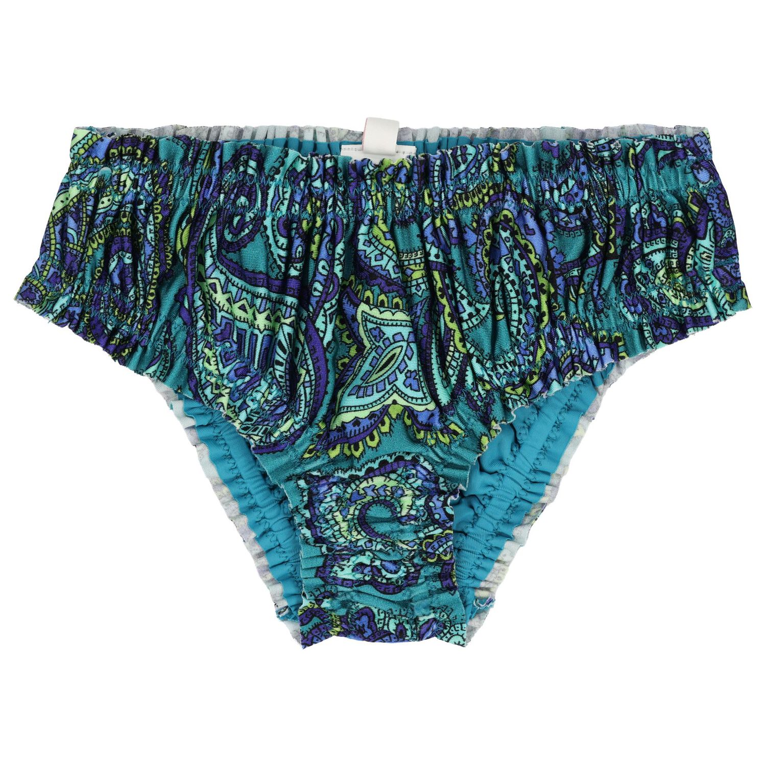 Girls Blue & Green Paisley Bikini, 1, hi-res