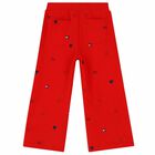Girls Red Logo Trousers, 1, hi-res