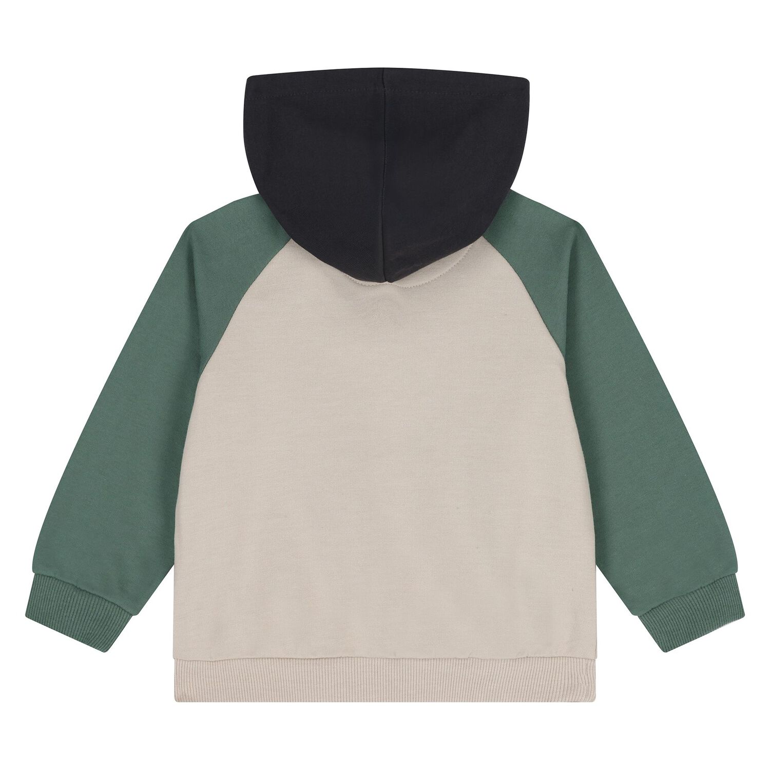 Younger Boys Green, Beige & Navy Blue 3 Piece Tracksuit, 3, hi-res