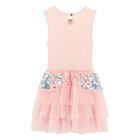 Girls Pink Tulle & Sequin Dress, 1, hi-res