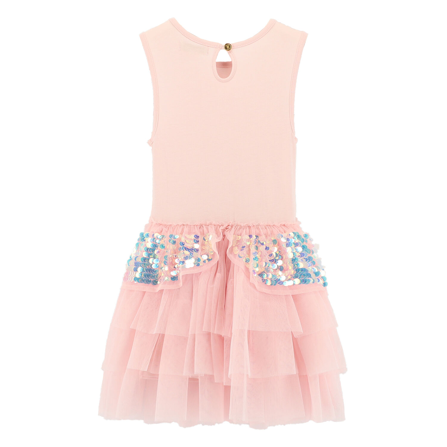 Girls Pink Tulle & Sequin Dress, 1, hi-res image number null