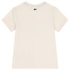 Boys Ivory Logo T-Shirt, 2, hi-res