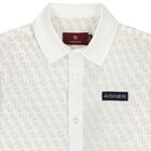 Younger Boys White Logo Shirt, 1, hi-res