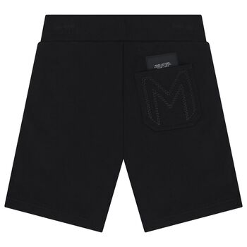 Boys Black Logo Shorts