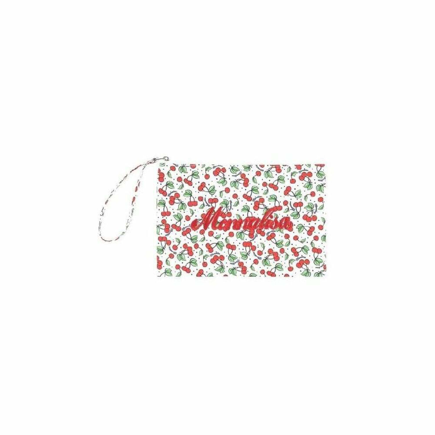 Girls White & Red Cherry Print Bag, 1, hi-res