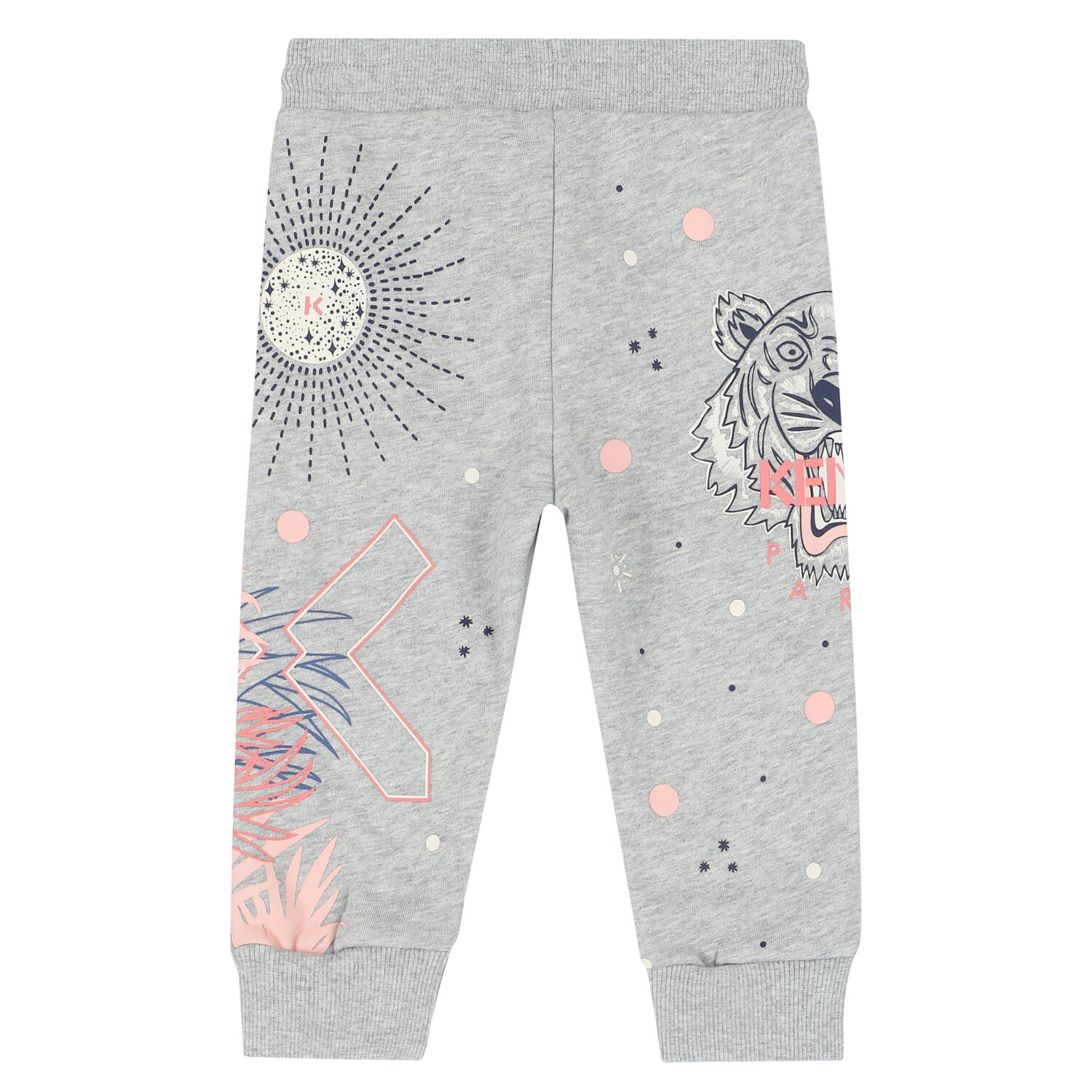 Younger Girls Grey Logo Joggers, 1, hi-res