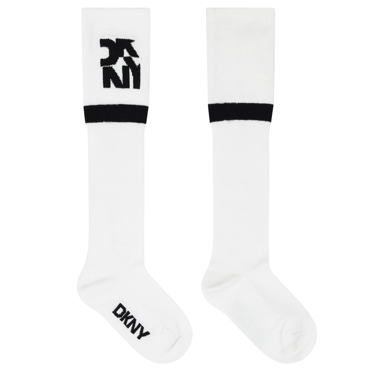 White & Black Logo Socks, 1, hi-res image number null