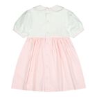 Baby Girls White & Pink Floral Dress Set, 1, hi-res