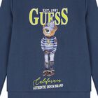 Boys Blue Teddy Bear Logo Sweatshirt, 2, hi-res