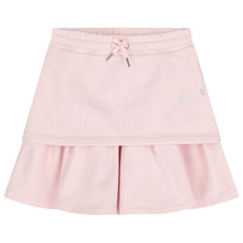 Girls Pink Logo Skirt