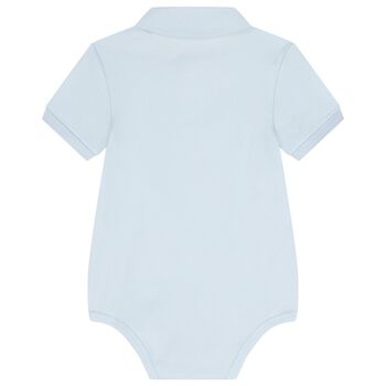 Baby Boys Blue Logo Bodysuit