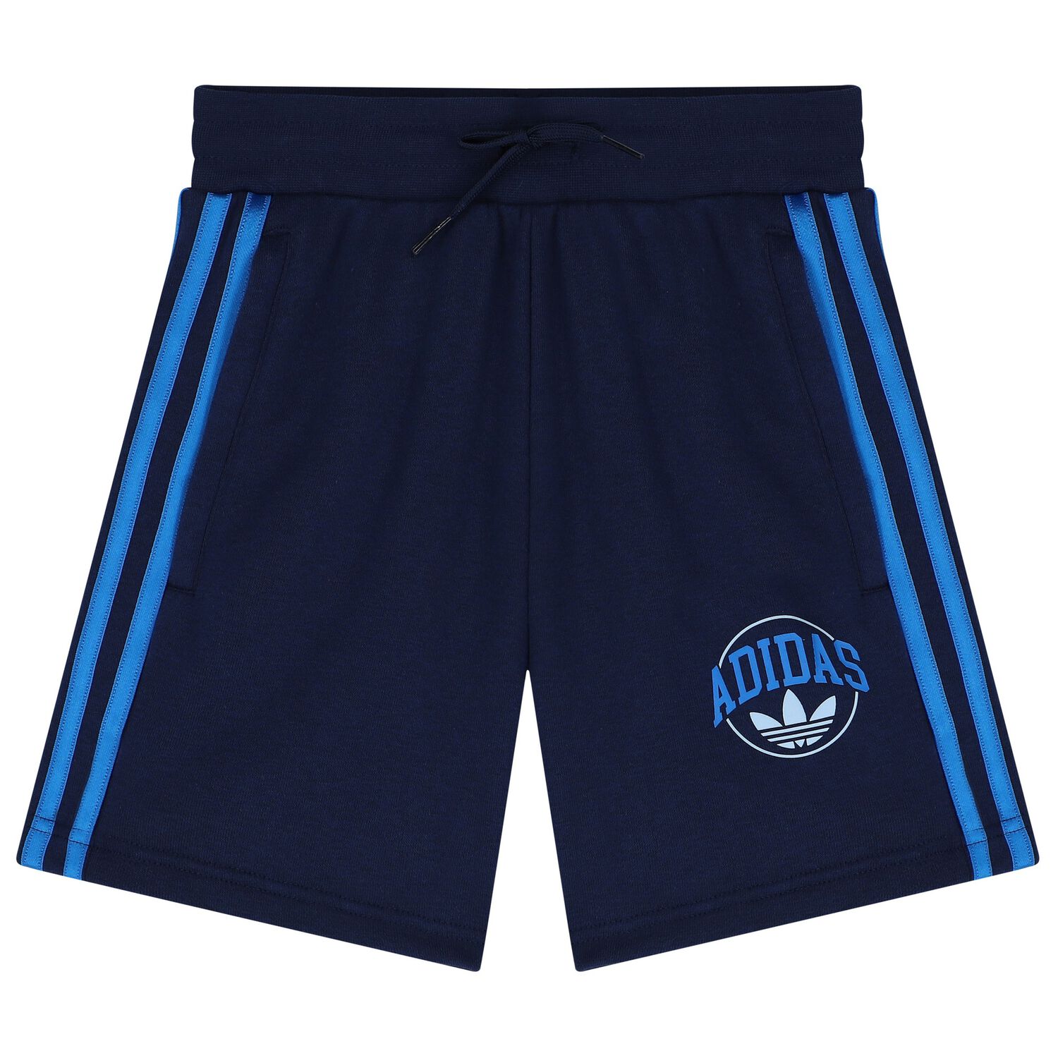 Navy Blue Trefoil Logo Shorts, 1, hi-res image number null