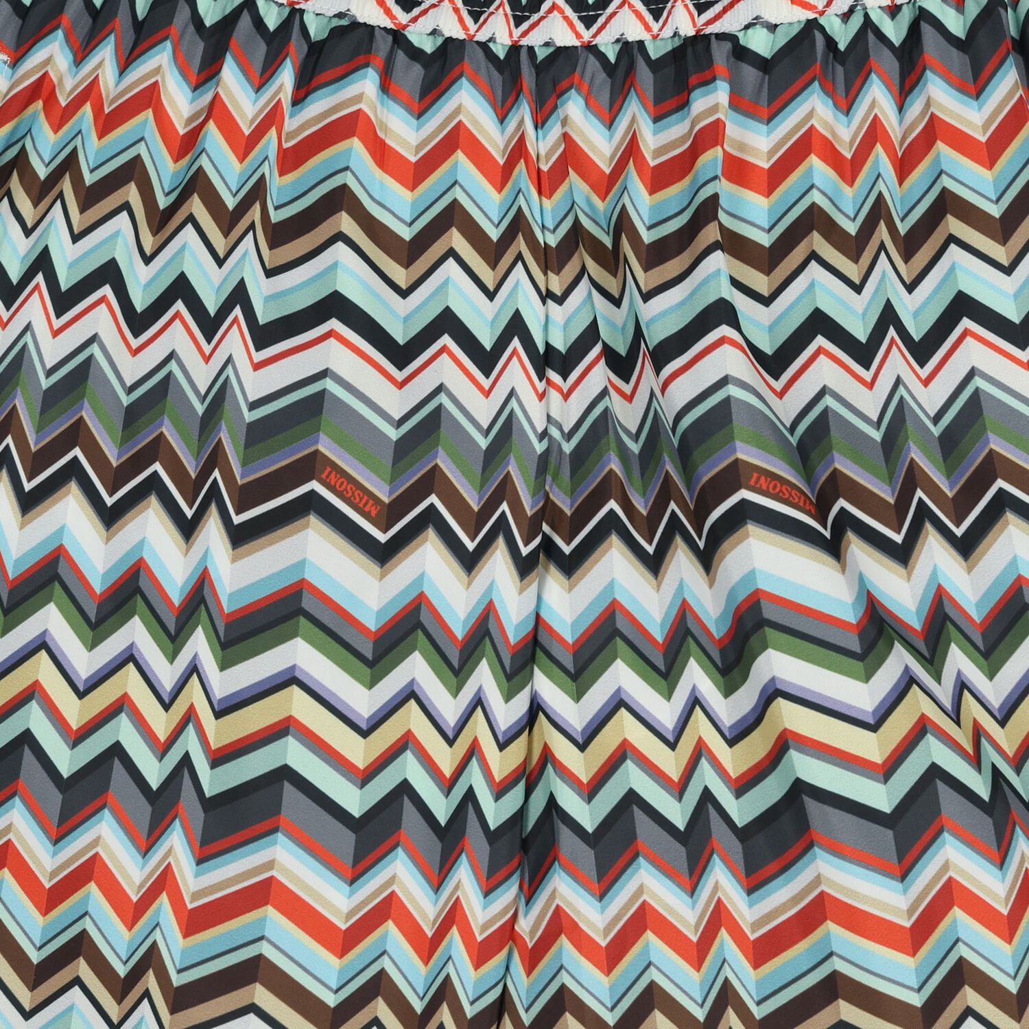 Boys Multi-Coloured Zig Zag Swim Shorts, 1, hi-res