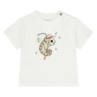 Younger Boys Ivory T-Shirt, 1, hi-res