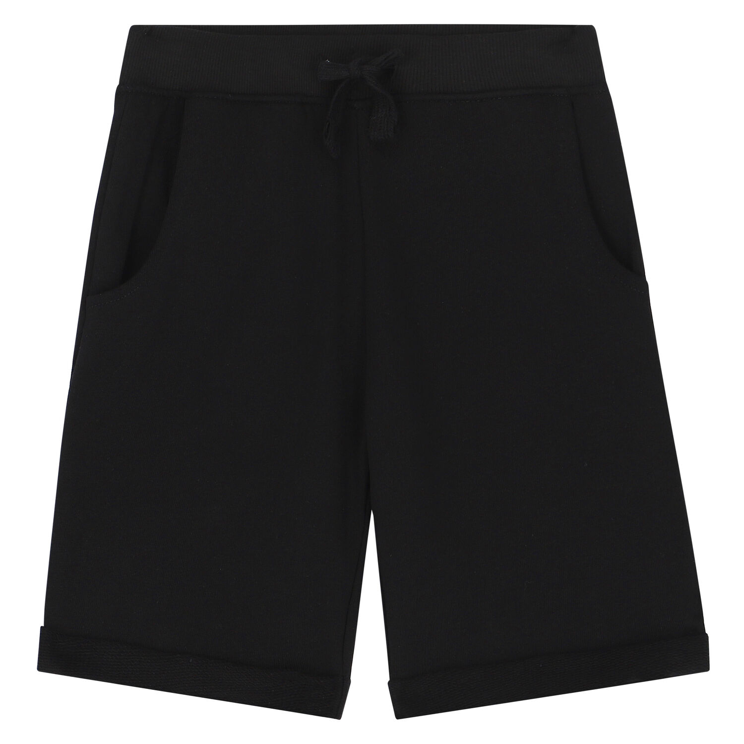 Boys Black Logo Shorts, 1, hi-res image number null