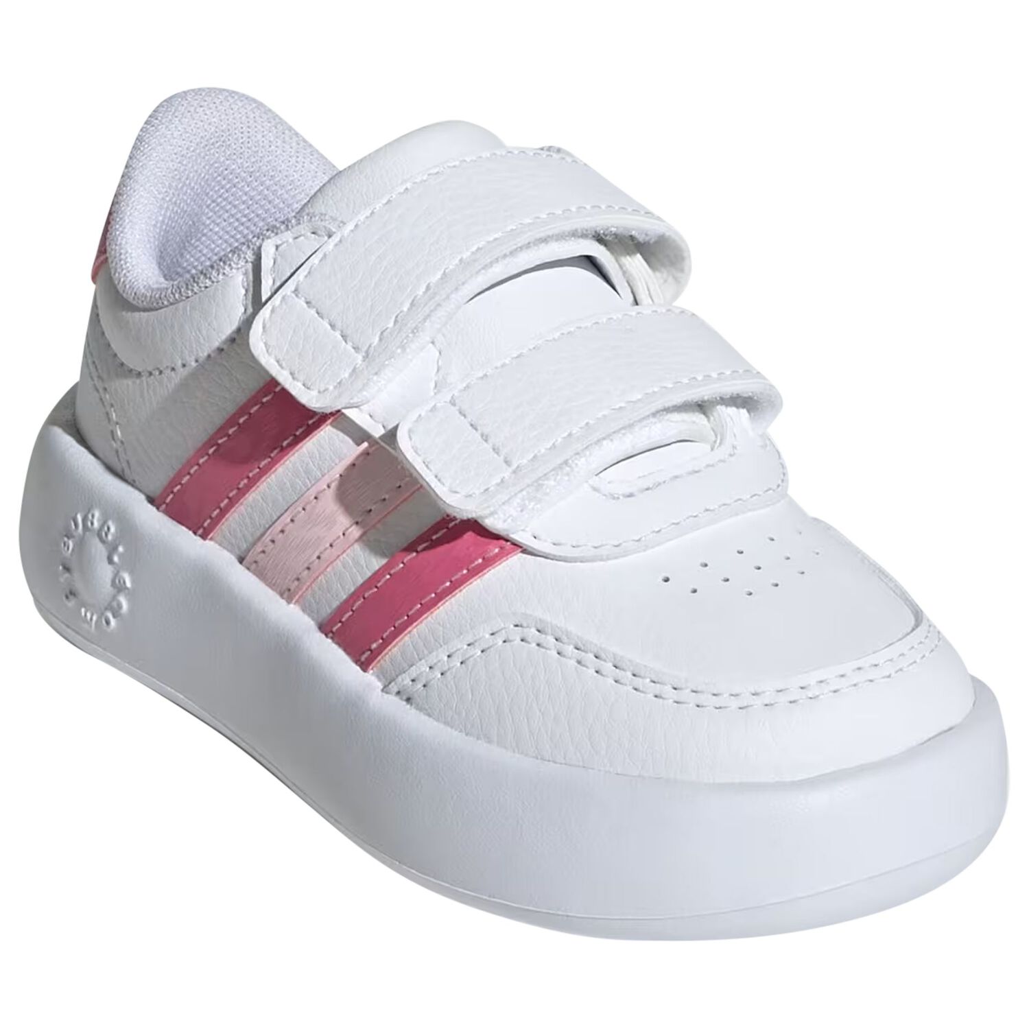Girls White & Pink Breaknet 3.0 Trainers, 2, hi-res