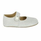 Baby Girls Silver Pre Walker Shoes , 1, hi-res