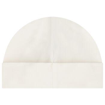 Baby Girls Ivory Logo Hat