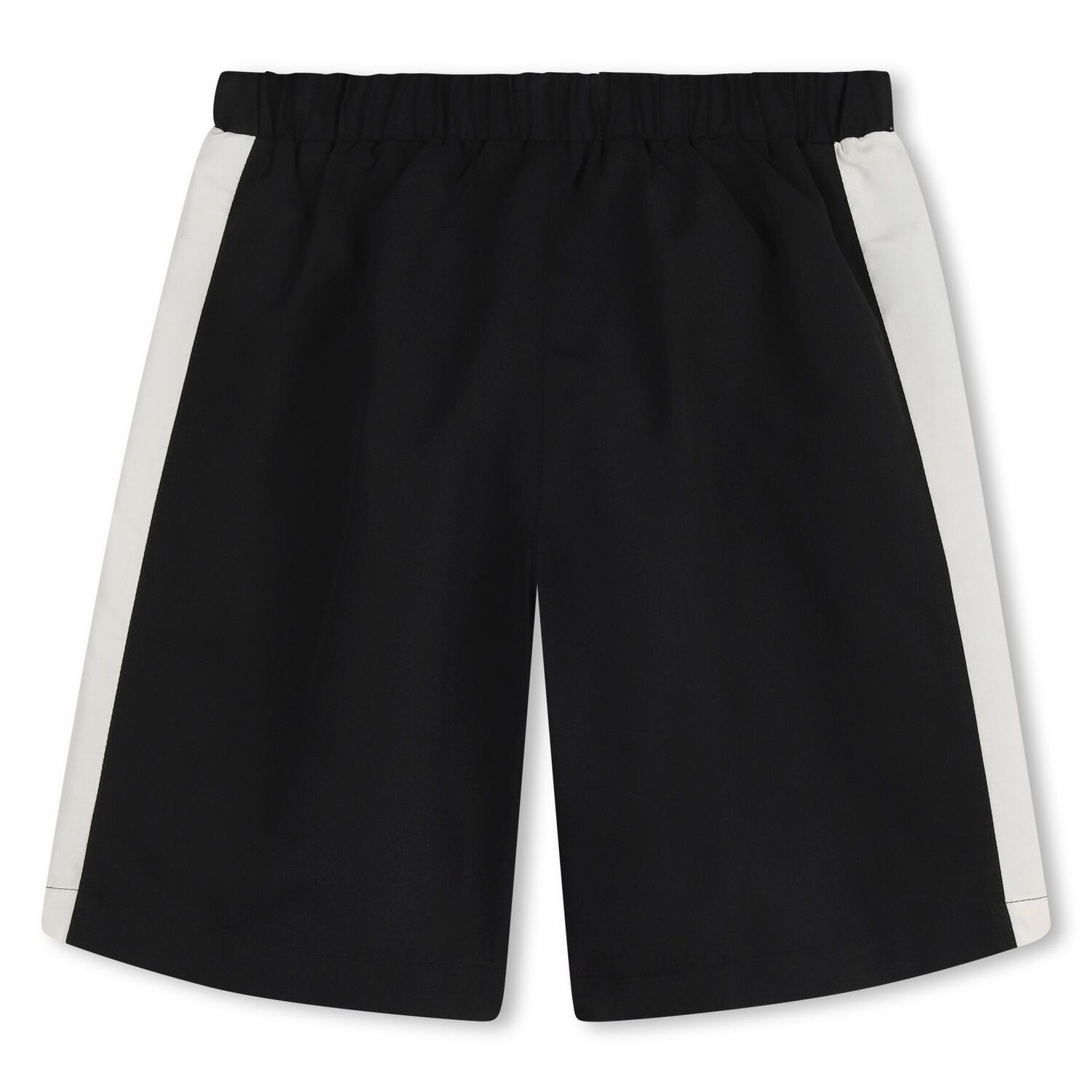 Boys Black Logo Shorts, 1, hi-res