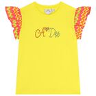 Girls Yellow & Orange Zigzag Skort Set, 1, hi-res