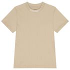 Boys Beige & White Logo T-Shirts ( 2-Pack ), 2, hi-res