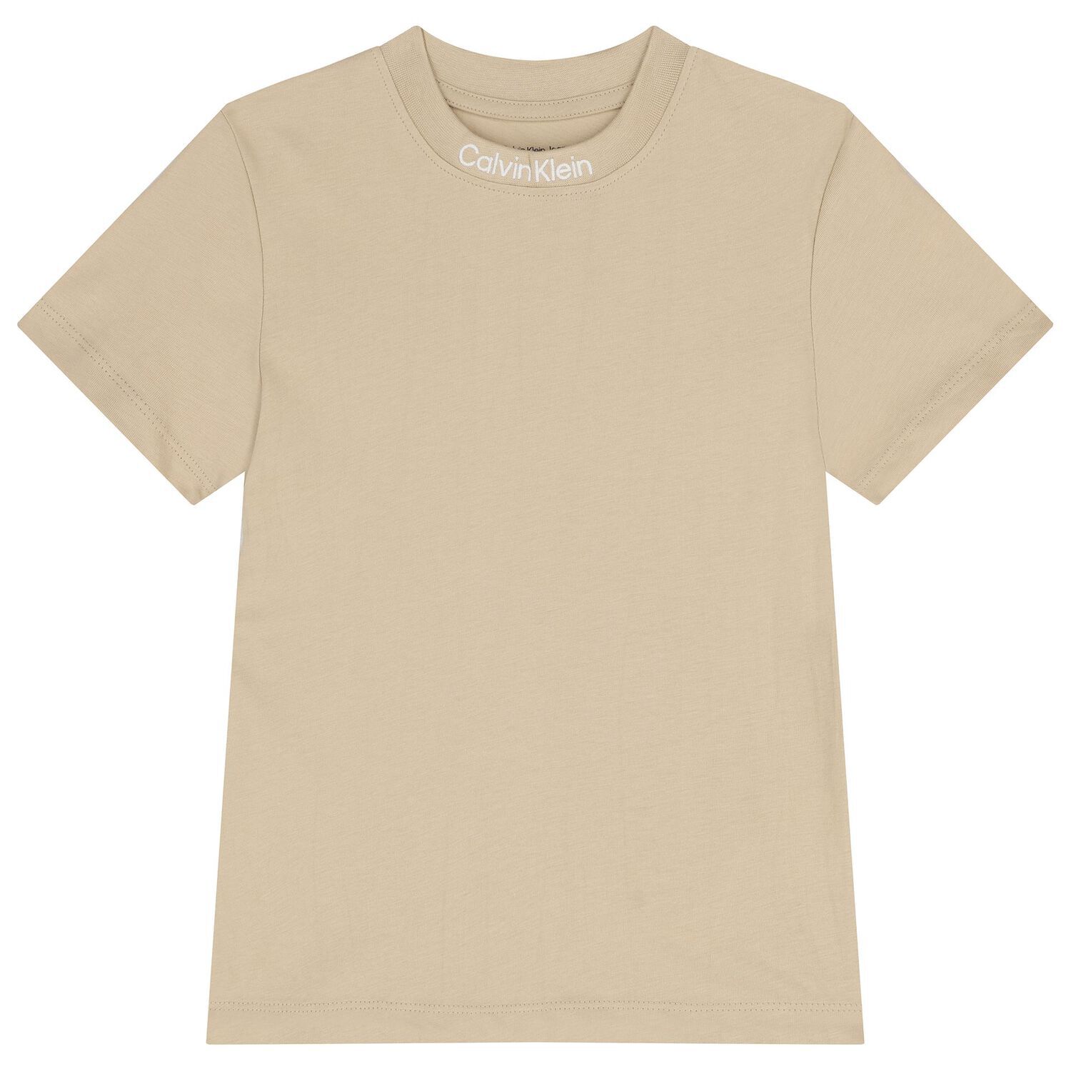 Boys Beige & White Logo T-Shirts ( 2-Pack ), 2, hi-res
