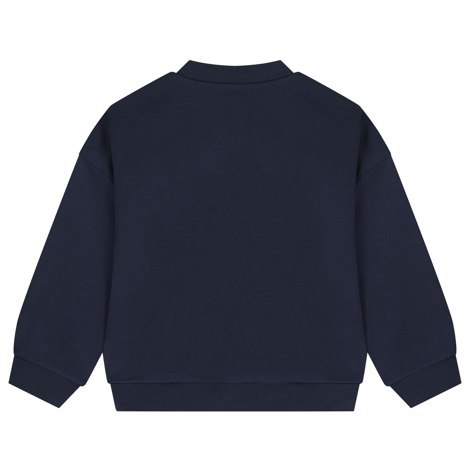 Girls Navy Blue Embellished Sweatshirt , 1, hi-res
