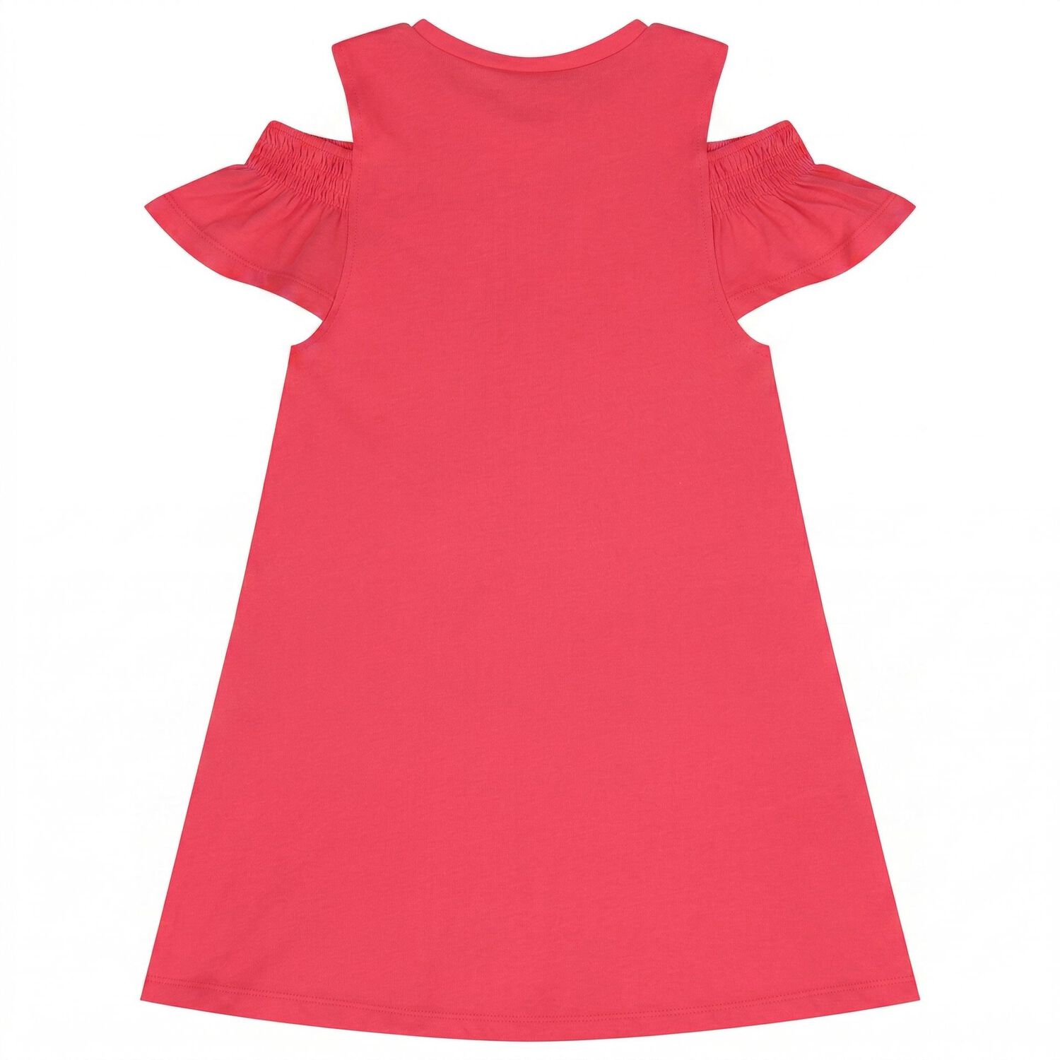 Girls Pink Ruffled Dress Set, 1, hi-res