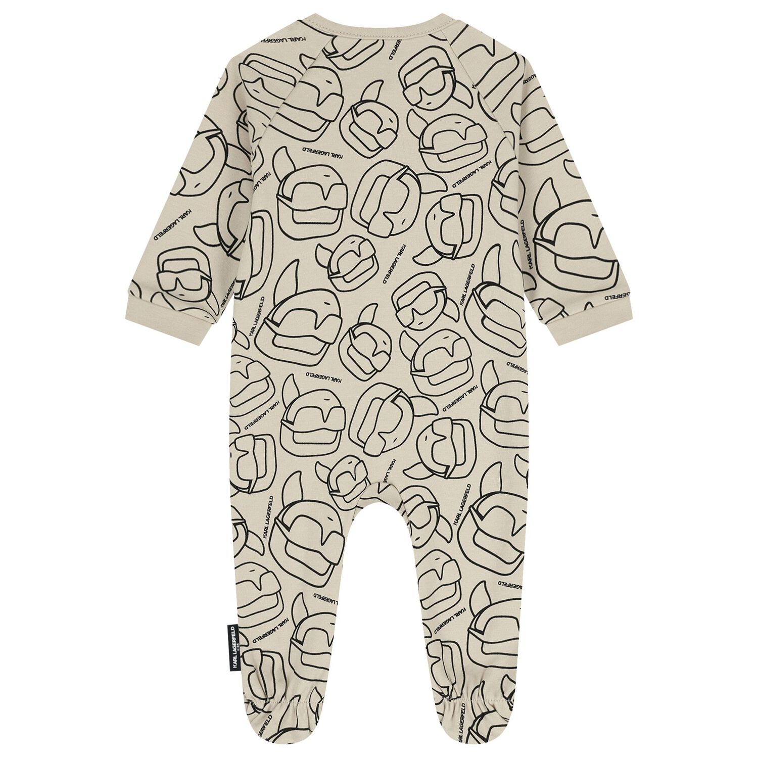 Baby Boys Beige Ikonik Karl Babygrow Gift Set, 1, hi-res