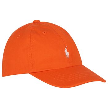 Boys Orange Logo Cap
