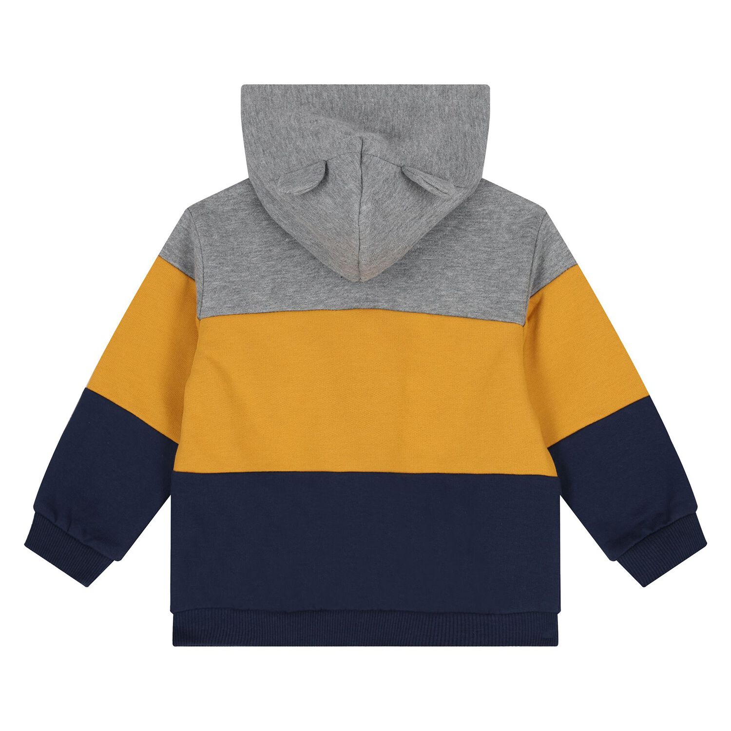 Younger Boys Grey, Yellow & Navy Blue Tracksuit Set ( 3 Piece ), 1, hi-res