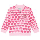 Younger Girls Pink Logo Tracksuit, 1, hi-res