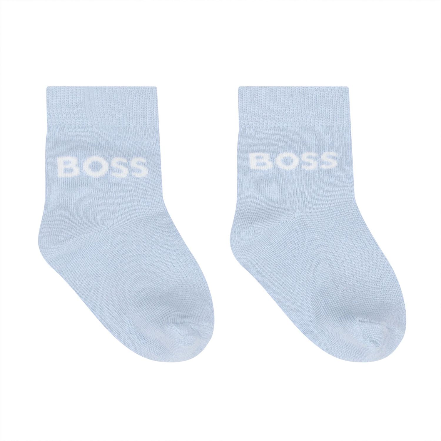 Baby Boys Blue, Grey & Navy Blue Logo Socks ( 3-Pack ), 2, hi-res