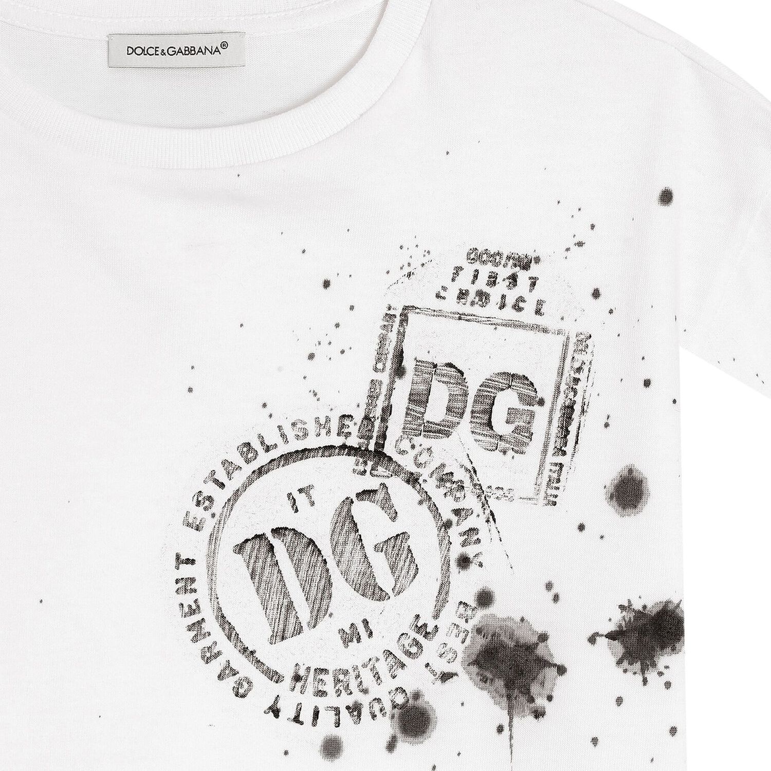 Boys White Logo T-Shirt, 1, hi-res