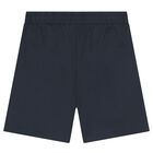Boys Navy Blue Logo Shorts Set, 3, hi-res