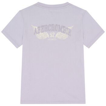 Girls Purple Logo T-Shirt