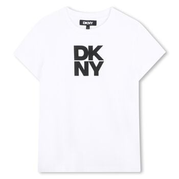 Girls White Logo T-Shirt