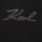 Girls Black Logo T-Shirt, 1, hi-res