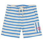 Younger Boys Red, Blue & Ivory Shorts Set, 1, hi-res