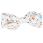 Baby Girls White Azalia Headband, 1, hi-res