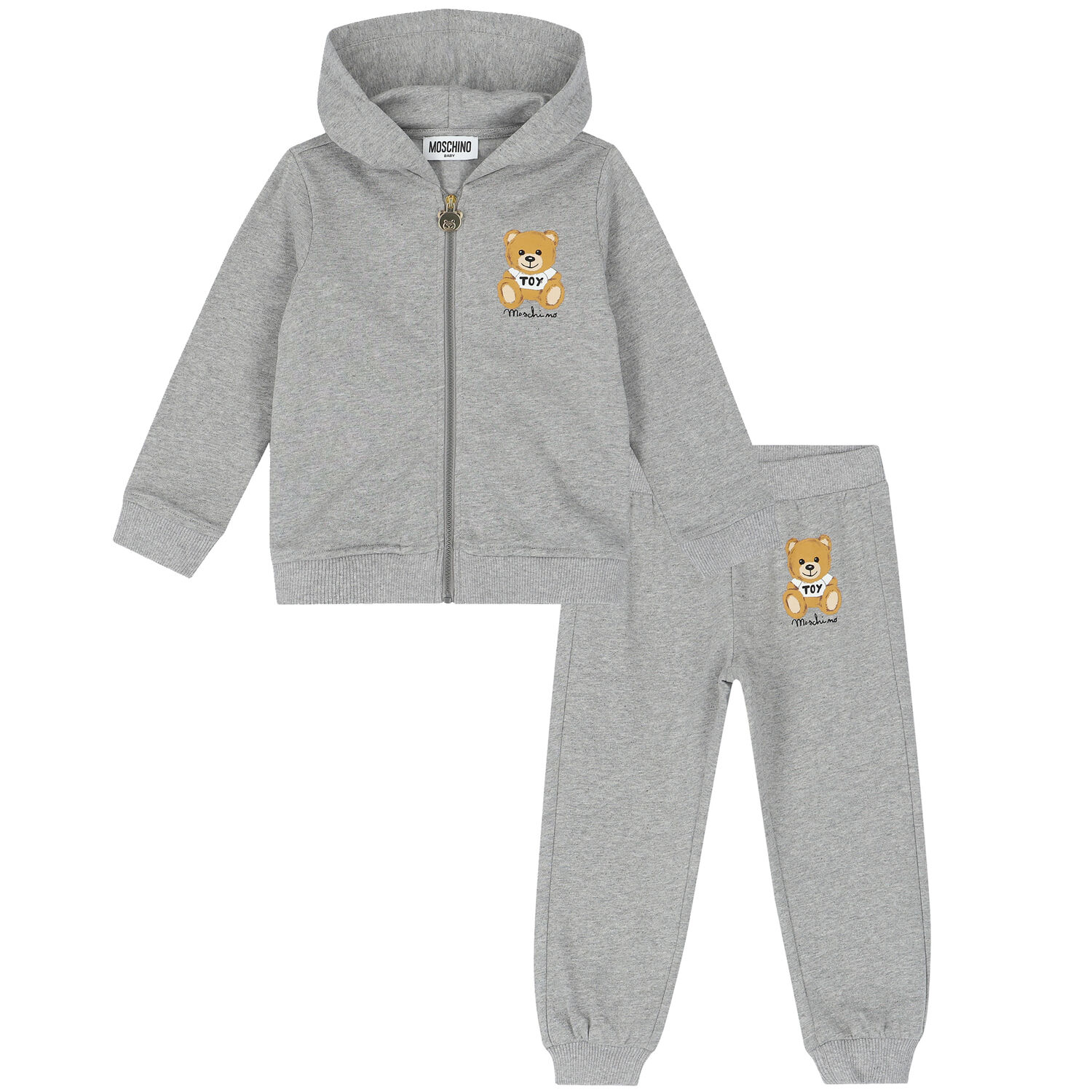 Grey Teddy Logo Tracksuit, 4, hi-res