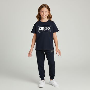 Navy Blue Logo Joggers