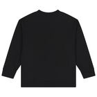 Girls Black Logo Sweatshirt, 2, hi-res