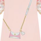 Girls Pink Bag Logo Dress, 1, hi-res